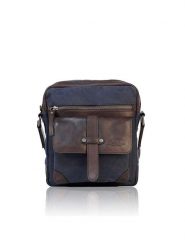 Bellicci Skórzana torebka "Steve" w kolorze brązowo-granatowym - 22 x 25 x 8 cm rozmiar: onesize. Brązowe torebki klasyczne damskie Bellicci, bez wzorów, z materiału, bez dodatków. Za 173.99 zł.