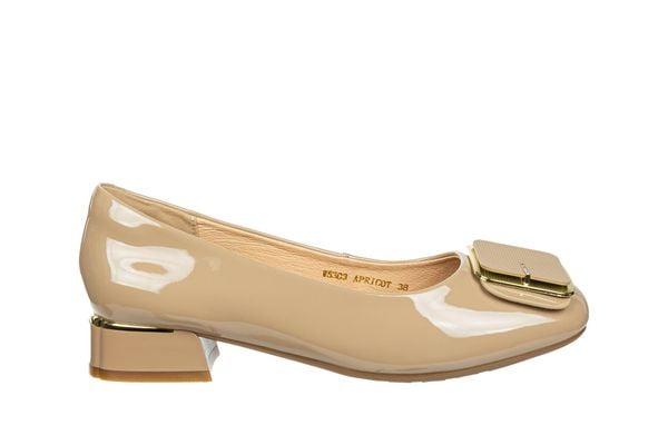 Półbuty Loretta Vitale W5303 Apricot, Beżowy, Skóra naturalna - 39. Brązowe półbuty damskie Loretta Vitale, bez wzorów, ze skóry, eleganckie, bez obcasa. W wyprzedaży za 206.10 zł.