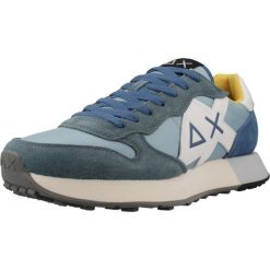 Buty SUN68 DEPORTIVA JAKI Niebieski. Niebieskie buty trekkingowe męskie SUN68, ze skóry, bez zapięcia, trekkingowe. Za 451.05 zł.