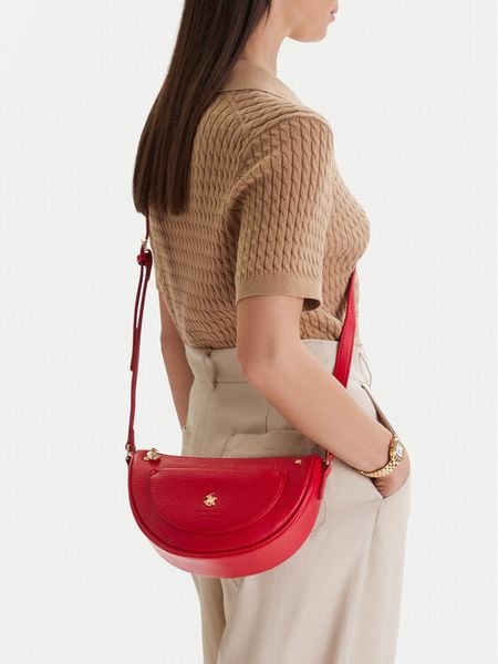 Beverly Hills Polo Club Torebka CEO-BHPC-C-007-09 Czerwony. Czerwone listonoszki damskie Beverly Hills Polo Club, bez wzorów, z materiału, bez dodatków. Za 159.99 zł.