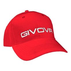 Czapka Givova w kolorze czerwonym z daszkiem - Stylowy i oddychający. Czerwone czapki męskie Givova, bez wzorów, z bawełny. Za 126.99 zł.
