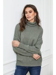 Joséfine Sweter "Vinicius" w kolorze khaki rozmiar: XL. Brązowe golfy damskie Joséfine, xl, bez wzorów, z kaszmiru, bez ramiączek. Za 189.15 zł.