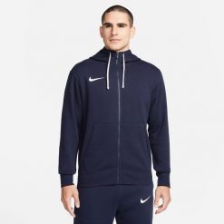 Bluza sportowa męska Nike Park 20. Czarne bluzy sportowe męskie Nike, bez wzorów, sportowe, bez kołnierzyka, bez ramiączek. Za 302.00 zł.