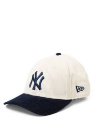 New Era czapka z sztruksu Mężczyźni Bawełna (100%) niebieski|beżowy, ONE SIZE. Brązowe czapki męskie New Era, bez wzorów, z bawełny. Za 149.95 zł.