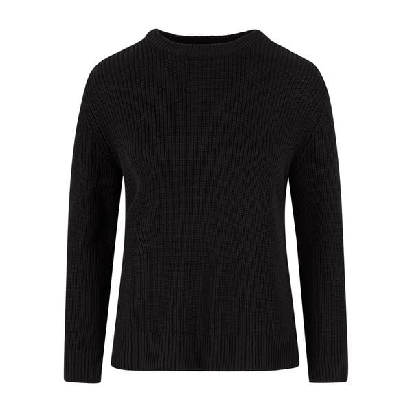 Sweter damski Urban Classics Rib. Czarne swetry klasyczne damskie Urban Classics, na zimę, bez kołnierzyka. Za 191.00 zł.