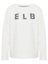 ELBSAND Bluza "Alaia" w kolorze białym rozmiar: M. Białe bluzy bez kaptura damskie ELBSAND, m. Za 171.28 zł.