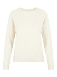 Vero Moda Sweter w kolorze kremowym rozmiar: M. Brązowe swetry klasyczne damskie Vero Moda, m, bez kołnierzyka. Za 96.83 zł.