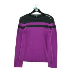 Second life - Sweter damski różowy - Stan bardzo dobry. Czerwone swetry klasyczne damskie Ralph Lauren, bez kołnierzyka. Za 114.17 zł.