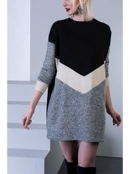 Milan Kiss Sukienka w kolorze czarno-szarym rozmiar: M. Czarne sukienki damskie Milan Kiss, na co dzień, m, bez wzorów, bez kołnierzyka, bez ramiączek, mini, proste. Za 165.99 zł.