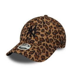 Czapka baseballowa damska New York Yankees New Era 9Forty Leopard Cord. Czarne czapki z daszkiem damskie New Era, bez wzorów, z materiału. Za 176.00 zł.