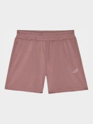 4F Szorty sportowe w kolorze jasnoróżowym rozmiar: XL. Różowe spodenki sportowe damskie 4f, xl, z materiału, outdoorowe. Za 61.46 zł.