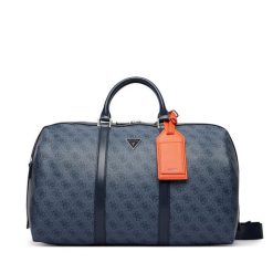 Torba weekendowa Guess. Niebieskie torebki klasyczne damskie Guess, z aplikacjami, bez dodatków. Za 634.99 zł.