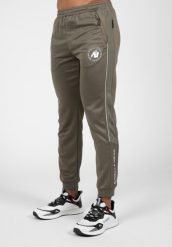 Broxton Track Spodnie - zielony. Zielone spodnie sportowe męskie GORILLA WEAR, z poliesteru. Za 245.00 zł.