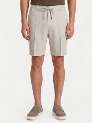 BOSS Szorty materiałowe Kane1 50557537 Szary Regular Fit. Szare szorty męskie Boss, z materiału, bez kołnierzyka. Za 629.99 zł.