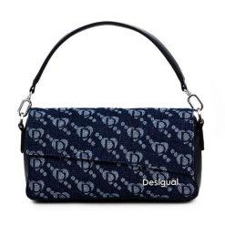 Torebka Desigual. Niebieskie torebki klasyczne damskie Desigual, bez wzorów, bez dodatków. Za 199.99 zł.
