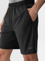 4F Spodenki treningowe regular szybkoschnące męskie - czarne 3XL. Czarne szorty sportowe męskie 4f, m, z dzianiny, na fitness i siłownię. Za 99.99 zł.
