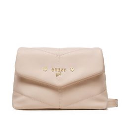 Torebka Guess. Czerwone listonoszki damskie Guess, z aplikacjami, bez dodatków. Za 239.99 zł.