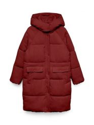 Vero Moda Płaszcz pikowany w kolorze bordowym rozmiar: S. Czerwone płaszcze damskie Vero Moda, s, bez wzorów, z puchu. Za 239.86 zł.