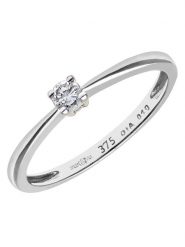 Revoni Złoty pierścionek z diamentem rozmiar: 52. Szare pierścionki damskie Revoni, z diamentem, złote. Za 1,840.99 zł.