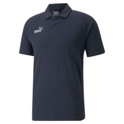 Koszulka Sportowa Polo Puma Teamfinal Casuals. Białe koszulki polo męskie Puma, m, bez wzorów, z bawełny, bez ramiączek. Za 194.40 zł.