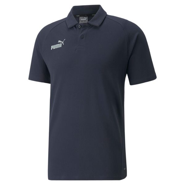 Koszulka Sportowa Polo Puma Teamfinal Casuals. Białe koszulki polo męskie Puma, m, bez wzorów, z bawełny, bez ramiączek. Za 195.30 zł.