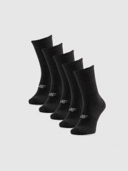 4F Skarpetki długie (5-pack) męskie - szare 43-46. Szare skarpetki męskie 4f, bez wzorów. Za 69.99 zł.
