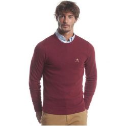 Polo Club C.H.A sweter męski M burgundowy. Czerwone swetry męskie Polo Club C.H..A, m, bez wzorów, bez kołnierzyka. W wyprzedaży za 191.00 zł.