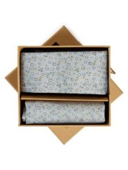 Finshley & Harding London Krawat i poszetka z jedwabiu Mężczyźni Jedwab niebieski|zielony, ONE SIZE. Niebieskie krawaty i muchy męskie Finshley & Harding London, bez wzorów, z jedwabiu. Za 199.95 zł.