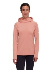 Mammut Bluza funkcyjna "Selun FL" w kolorze pomarańczowym rozmiar: XS. Pomarańczowe bluzy sportowe damskie Mammut, xs, bez wzorów, z materiału, bez ramiączek, bez kaptura. Za 219.95 zł.