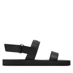 Sandały Giuseppe Zanotti. Czarne sandały męskie GIUSEPPE ZANOTTI, bez zapięcia. Za 2,119.00 zł.