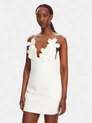 Bardot Sukienka koktajlowa Ingrid 59710DB1 Biały Slim Fit. Białe sukienki damskie BARDOT, bez wzorów, z syntetyku, wizytowe, bez kołnierzyka, bez ramiączek. Za 569.99 zł.