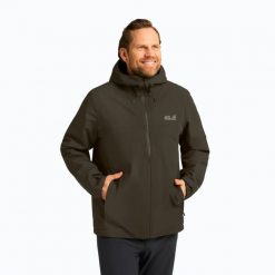 Kurtka ocieplana męska Jack Wolfskin Wisper Ins. Zielone kurtki męskie Jack Wolfskin, na zimę, l, bez wzorów, z materiału, bez kaptura. Za 1,099.00 zł.