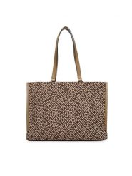 Tommy Hilfiger Torebka Th Jacquard Tote AW0AW19009 Brązowy. Brązowe torebki klasyczne damskie Tommy Hilfiger, bez wzorów, z materiału, bez dodatków. Za 699.99 zł.