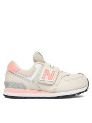 New Balance Sneakersy P5741II Kremowy. Białe buty sportowe dziewczęce New Balance, bez wzorów, ze skóry, bez zapięcia. Za 299.99 zł.
