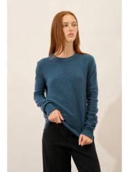Just Cashmere Kaszmirowy sweter "Lexini" w kolorze niebieskim rozmiar: XXL. Niebieskie swetry klasyczne damskie Just Cashmere, xxl, z kaszmiru, bez kołnierzyka. Za 395.94 zł.