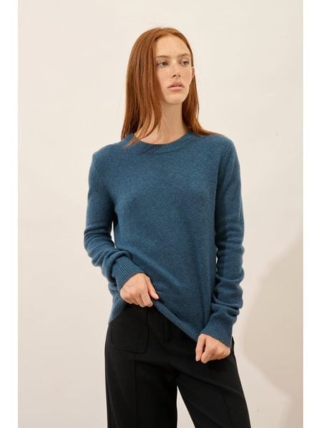 Just Cashmere Kaszmirowy sweter "Lexini" w kolorze niebieskim rozmiar: XXL. Niebieskie swetry klasyczne damskie Just Cashmere, xxl, z kaszmiru, bez kołnierzyka. Za 327.10 zł.