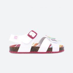 Sandały AGATHA RUIZ DE LA PRADA 242938A Biały. Białe sandały damskie Agatha Ruiz de la Prada, z syntetyku, bez zapięcia. Za 187.25 zł.