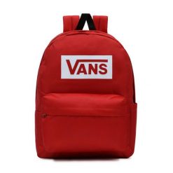 Plecak szkolny miejski Vans Old Skool Boxed Backpack VN0A7SCH6UA1. Czerwone plecaki damskie Vans, bez wzorów. Za 138.00 zł.