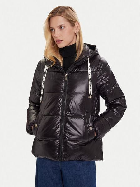 Morgan Kurtka zimowa 252-GMODOU Czarny Regular Fit. Czarne kurtki damskie Morgan, na zimę, bez wzorów, z syntetyku, bez kaptura. Za 449.99 zł.