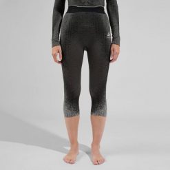 Legginsy termoaktywne damskie Odlo Performance Warm Blackcomb BL Bottom 3/4. Czarne bielizna termoaktywna damska Odlo, xs, bez wzorów. Za 265.99 zł.