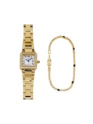 U.S. Polo Assn. Zestaw zegarek i bransoletka Sophie USP6407TW Złoty. Żółte bransoletki damskie U.S. Polo Assn., ze stali. Za 529.99 zł.