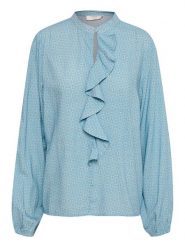 Cream Bluzka "Raya" w kolorze błękitnym rozmiar: 40. Niebieskie bluzki damskie Cream, bez wzorów, z wiskozy, bez kołnierzyka, bez ramiączek. Za 95.69 zł.