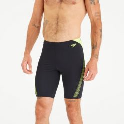 Bokserki jammer pływackie męskie Speedo. Czarne kąpielówki męskie Speedo, m, bez wzorów, z materiału, do pływania. Za 179.99 zł.