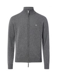 Gant sweter z wełny jagnięcej Mężczyźni Wełna szary, M. Szare swetry męskie Gant, m, bez wzorów, z wełny, bez kołnierzyka. Za 799.95 zł.