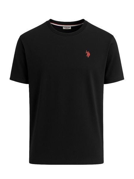 U.S. Polo Assn. Koszulka w kolorze czarnym rozmiar: S. Czarne koszulki polo męskie U.S. Polo Assn., s, bez wzorów, z bawełny, bez ramiączek. Za 81.95 zł.