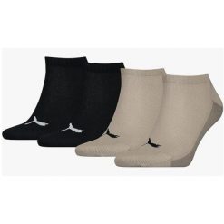 Skarpetki Puma Men Back Logo Sneaker 4-pak Beżowy Combo Mix 39-42. Brązowe skarpetki męskie Puma, bez wzorów, z bawełny. Za 56.36 zł.