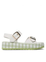 Jenny Fairy Sandały WS2108-24 Beżowy. Brązowe sandały damskie Jenny Fairy, bez wzorów, ze skóry, bez obcasa, na płaskiej podeszwie. Za 139.99 zł.