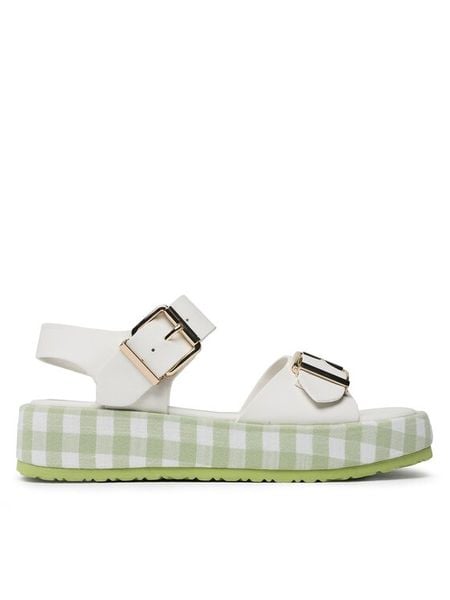 Jenny Fairy Sandały WS2108-24 Beżowy. Brązowe sandały damskie Jenny Fairy, bez wzorów, ze skóry, bez obcasa, na płaskiej podeszwie. Za 139.99 zł.