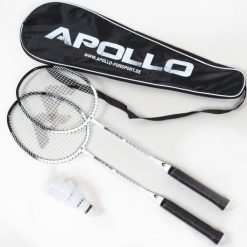 Zestaw Apollo Badminton Match Pro 400 – 2 rakiety, lotki i torba. Białe torebki klasyczne damskie Apollo, bez wzorów, bez dodatków. Za 117.99 zł.