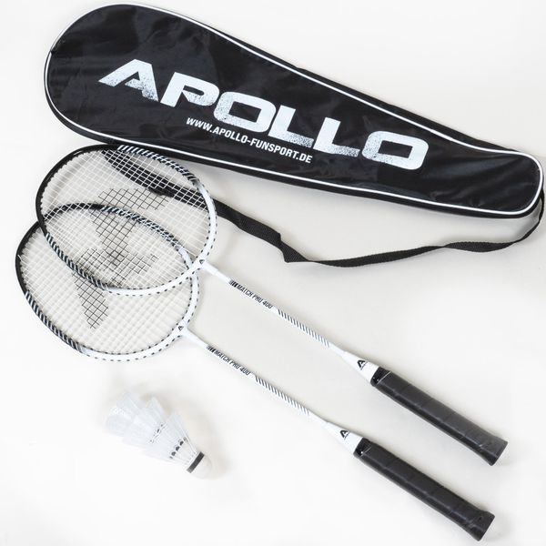 Zestaw Apollo Badminton Match Pro 400 – 2 rakiety, lotki i torba. Białe torebki klasyczne damskie Apollo, bez wzorów, bez dodatków. Za 153.49 zł.